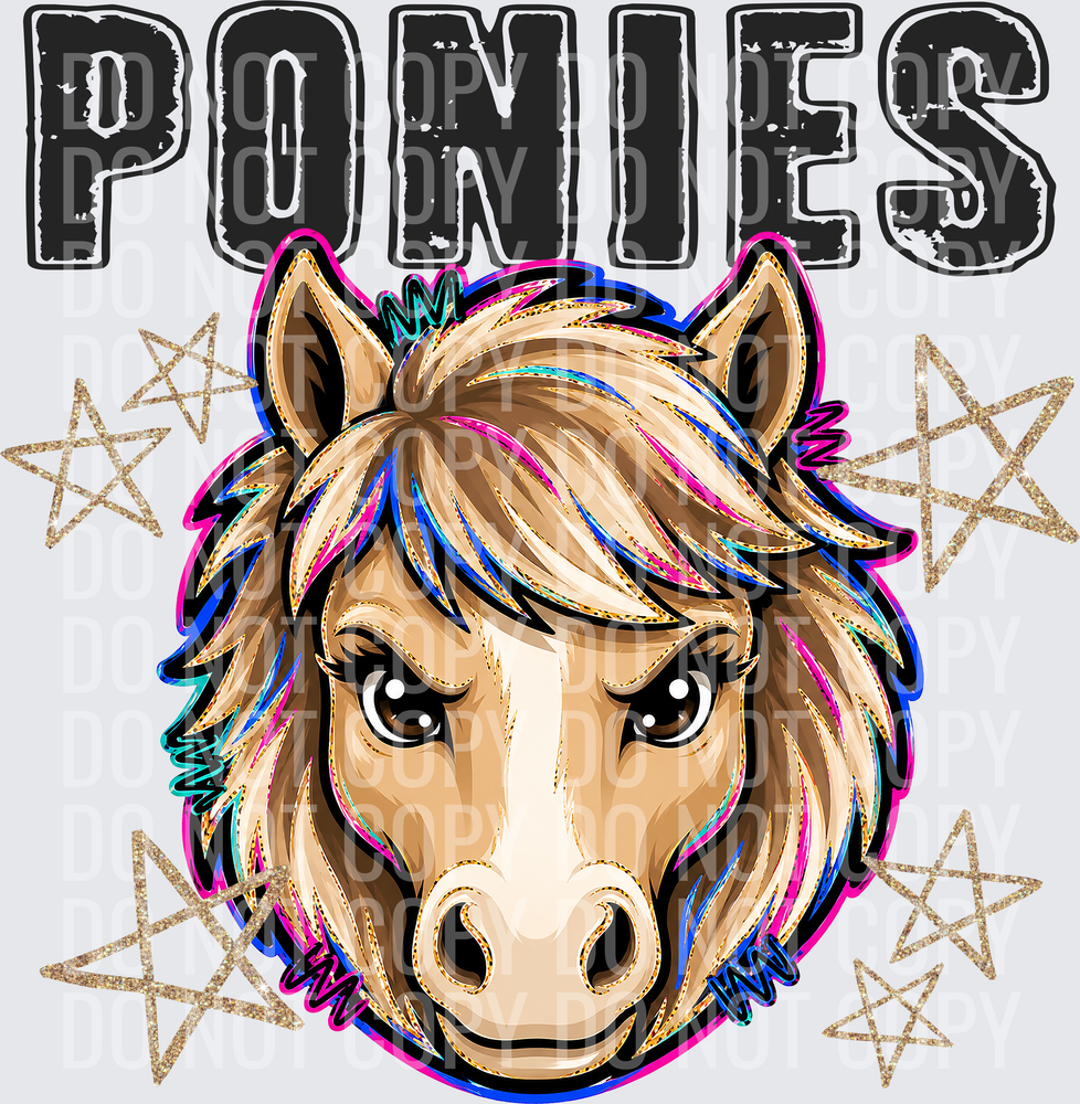 KayndiDesigns 08.26 Grunge Varsity Ponies