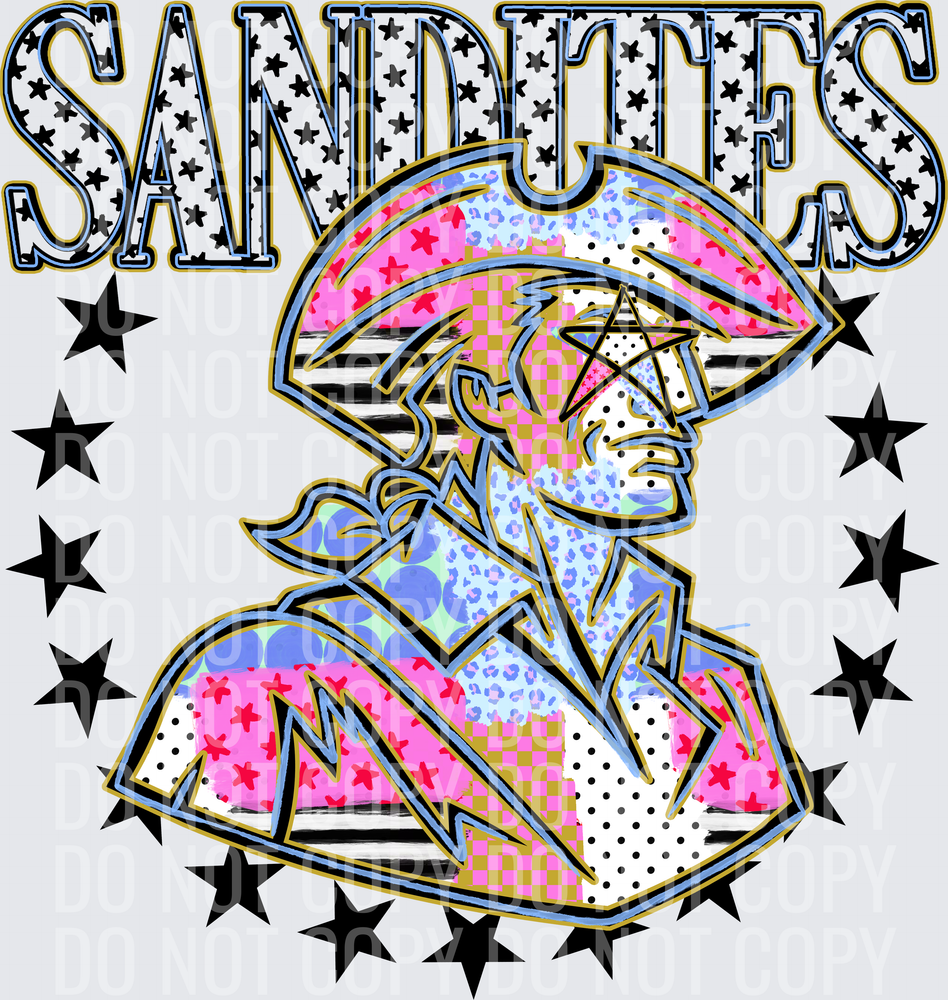 KayndiDesigns 09.26 Patchwork Varisty Stars Sandites