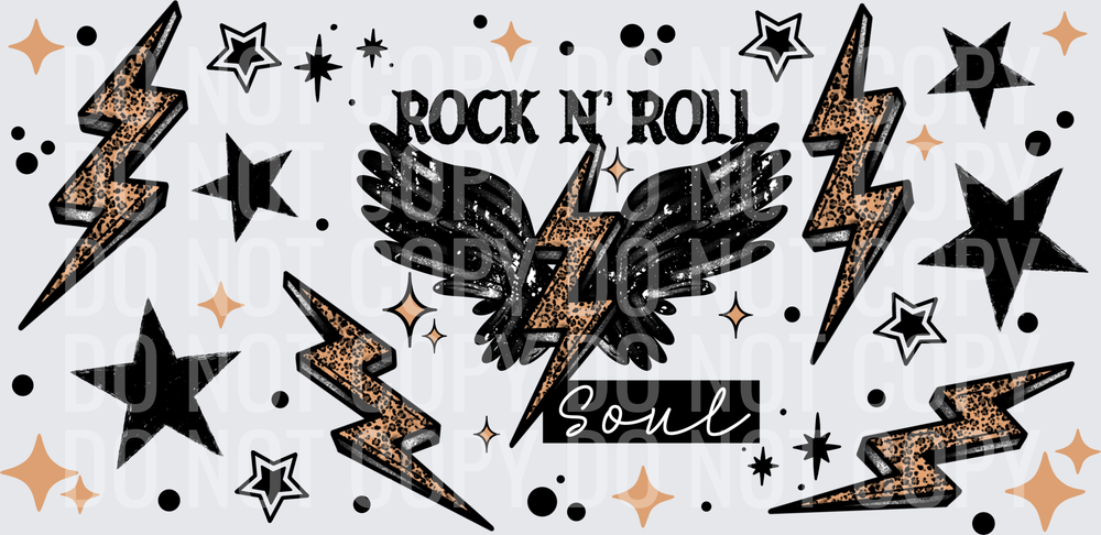 rock n roll soul 16oz glass wrap
