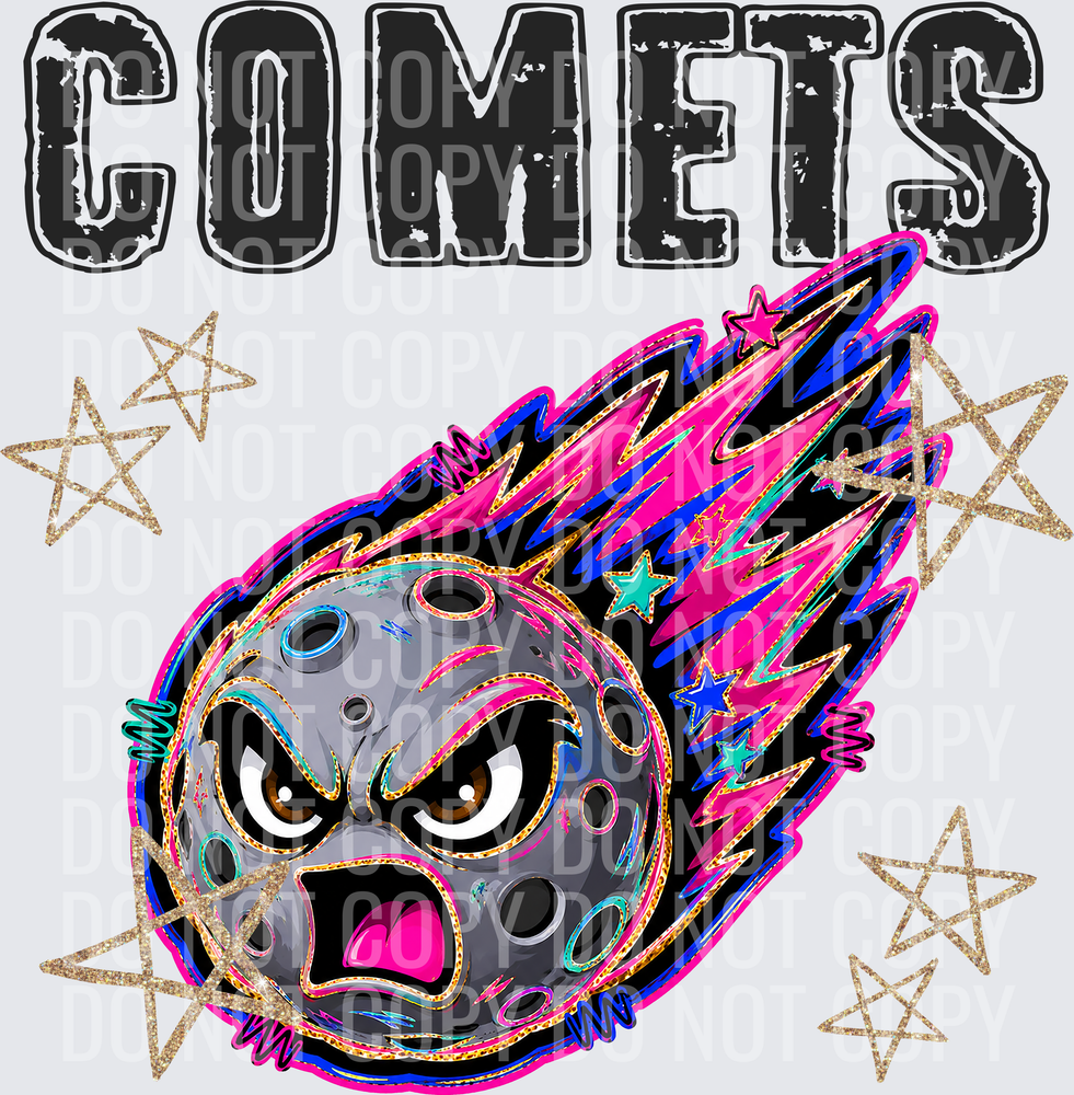 KayndiDesigns 08.26 Grunge Varsity Comets