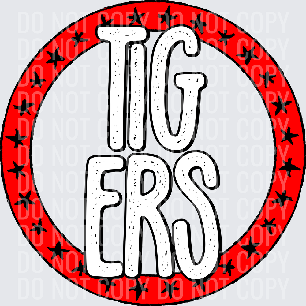 TigersStarCircleRedBlack