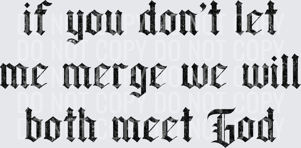 Let me merge