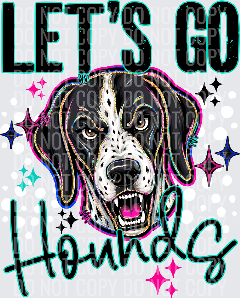 LETS GO MASCOTS HOUNDS