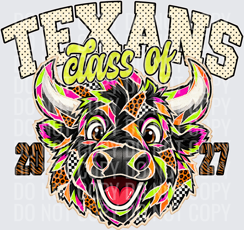 KayndiDesigns 10.26 Class of 2027 Bright Texans