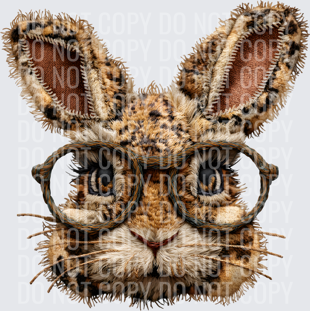 LEOPARD BUNNY GLASSES