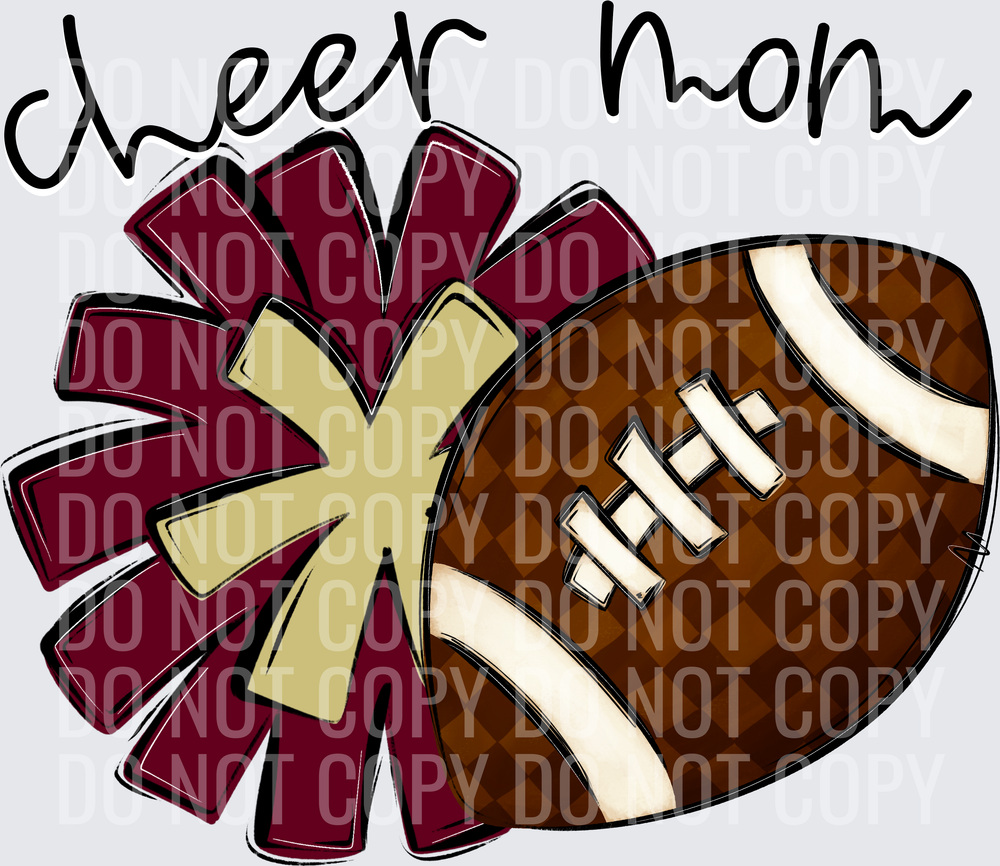 Cheer Mom - CC0926-0022 - Maroon-Lt Gold
