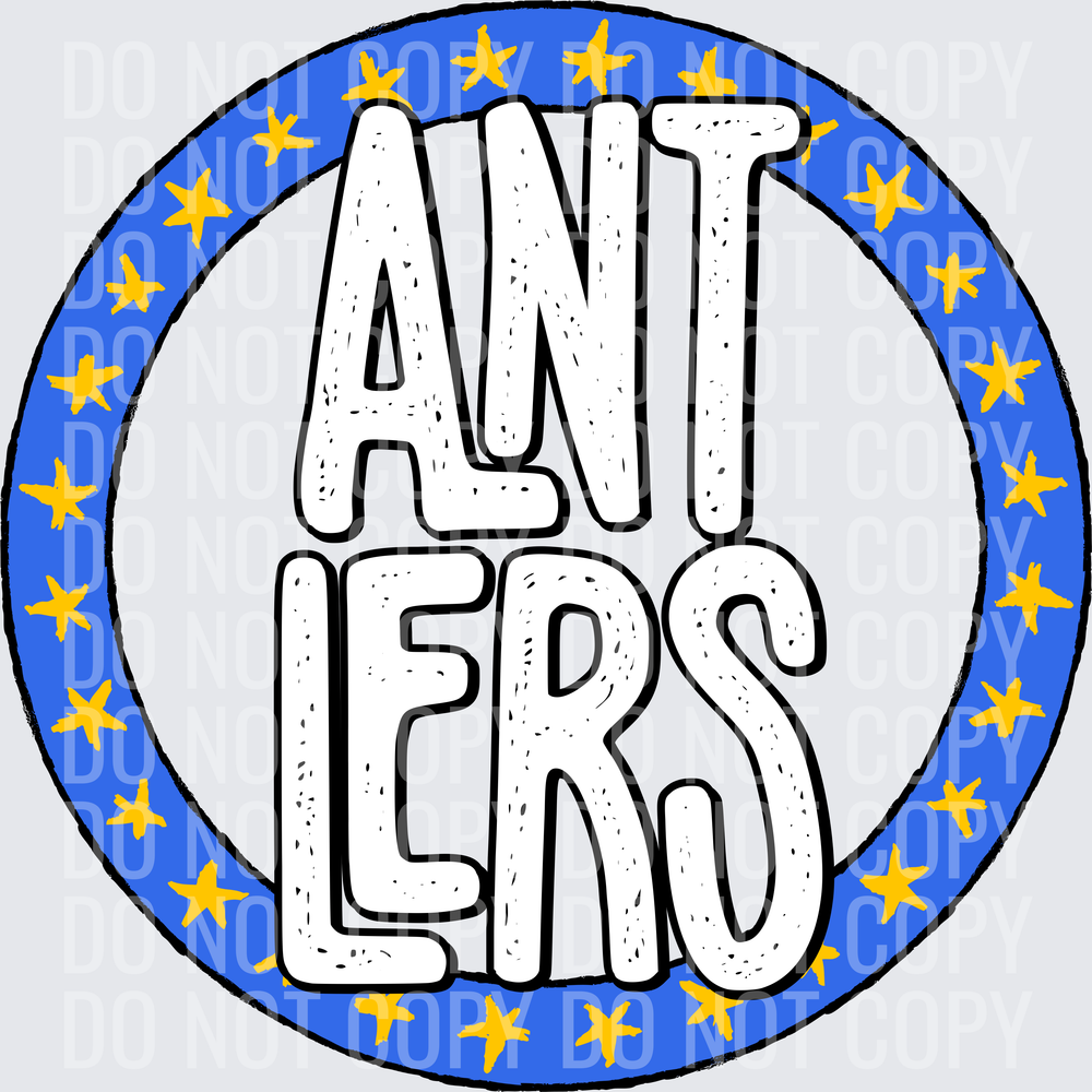AntlersStarCircleRoyalYellowGold