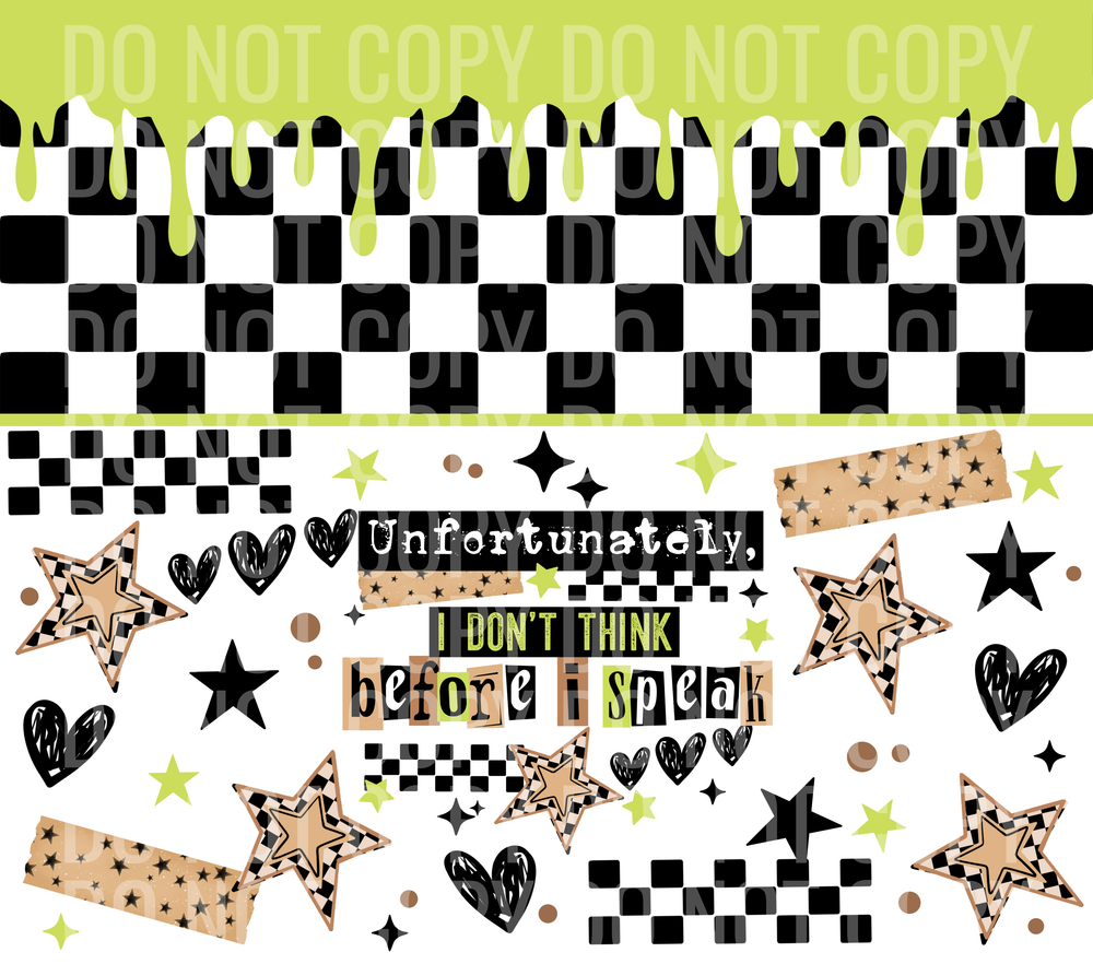 don_t think tumbler wrap