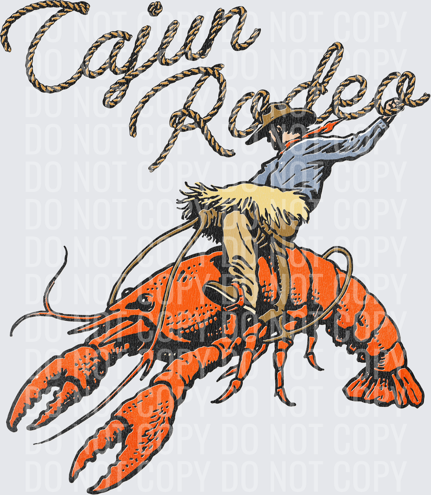 Cajun-Rodeo-Crawfish-Funny-Cowboy-Design-Distressed