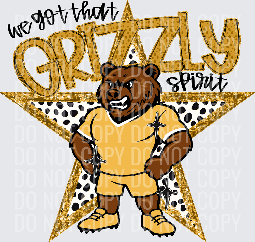 KayndiDesigns 09.26 We Got That Spirit Grizzly Gold