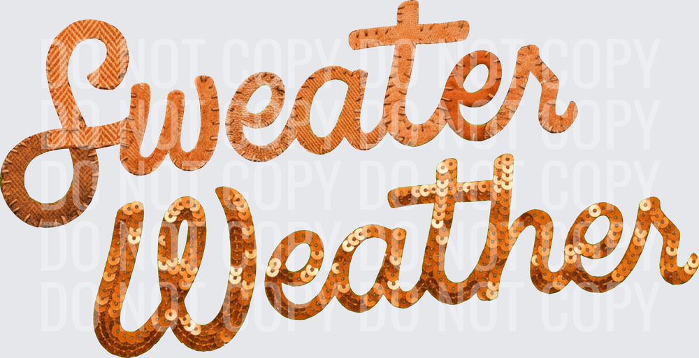 sweater weather faux emb hwds