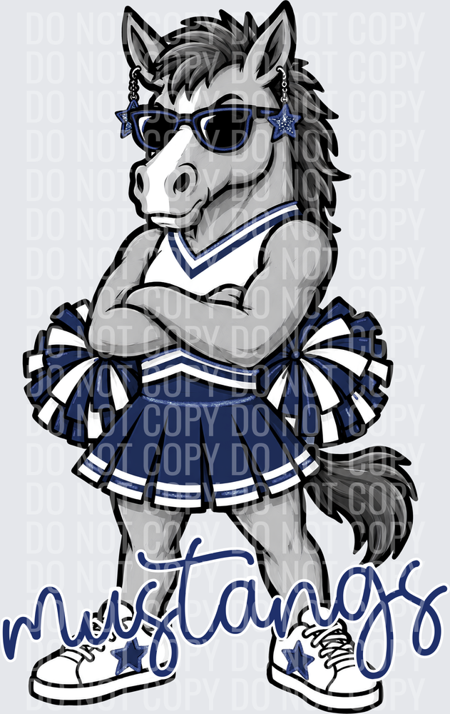 Mustangs Cheer Navy