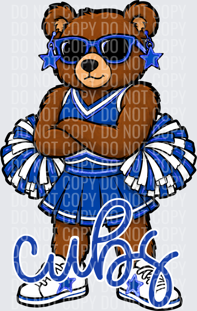 Cubs Cheer Blue White