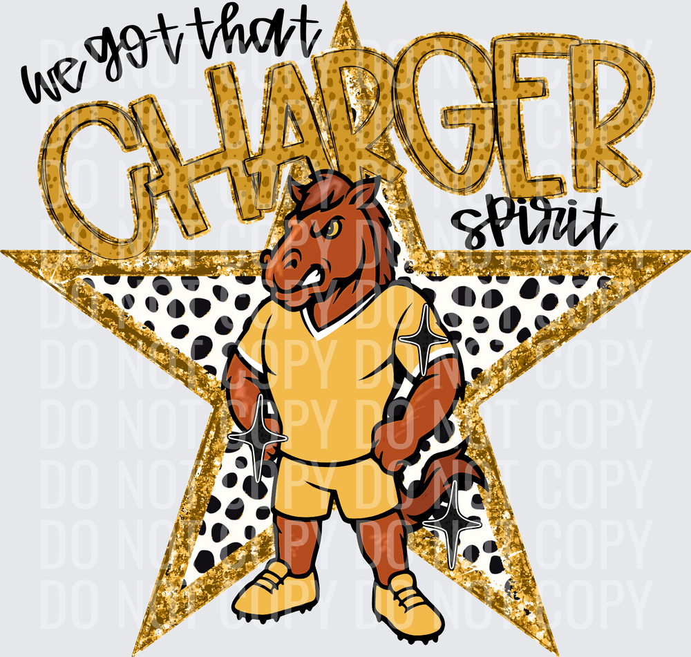KayndiDesigns 09.26 We Got That Spirit Charger Gold