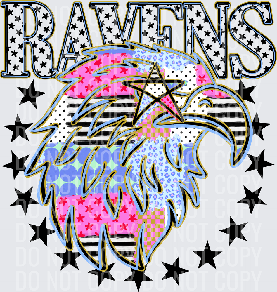 KayndiDesigns 09.26 Patchwork Varisty Stars Ravens 2