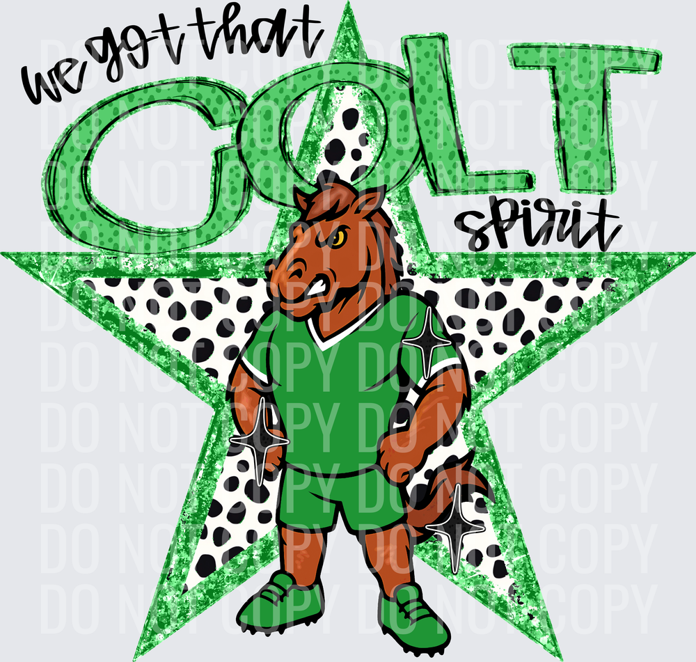 KayndiDesigns 09.26 We Got That Spirit Colt Green