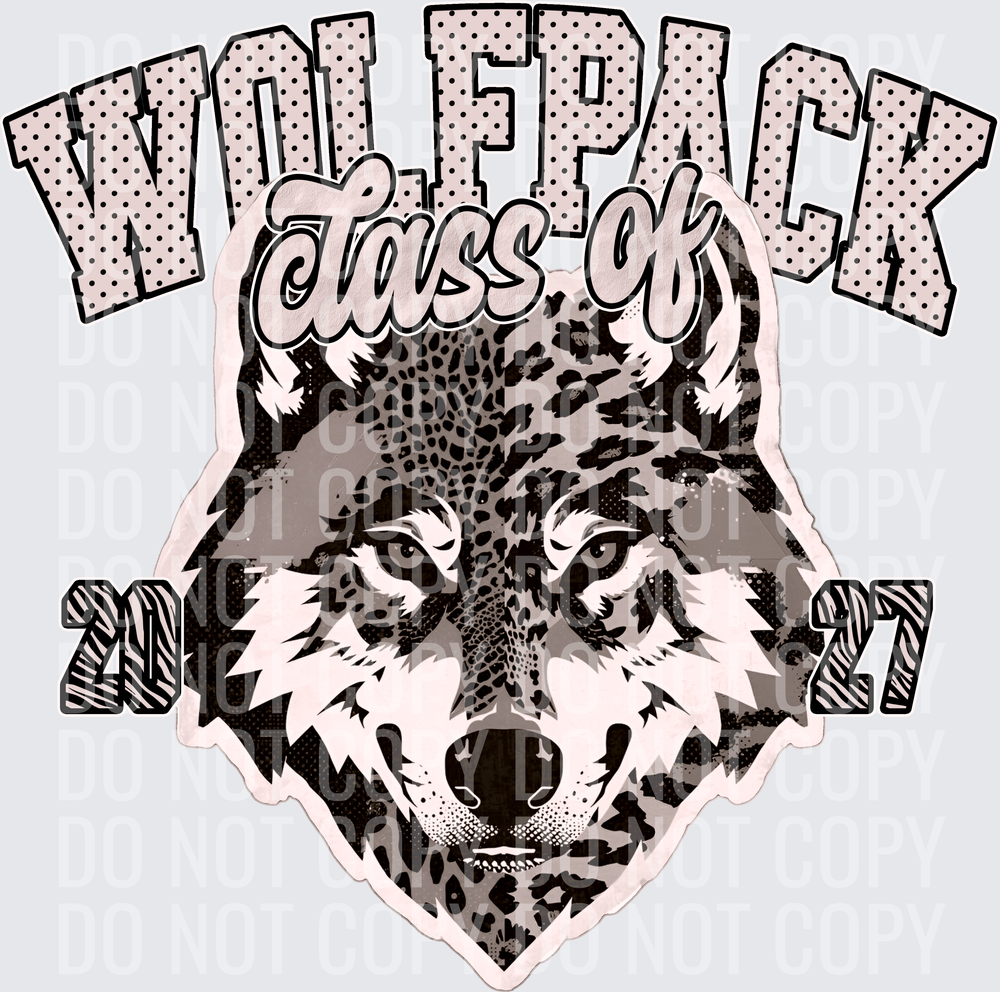 KayndiDesigns 10.26 Class of 2027 Neutral Wolfpack