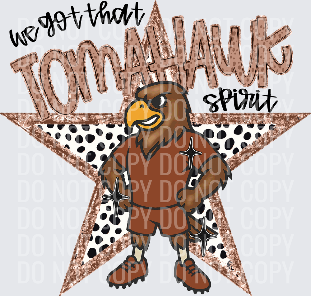 KayndiDesigns 09.26 We Got That Spirit Tomahawk Brown