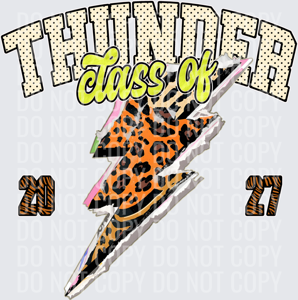KayndiDesigns 10.26 Class of 2027 Bright Thunder