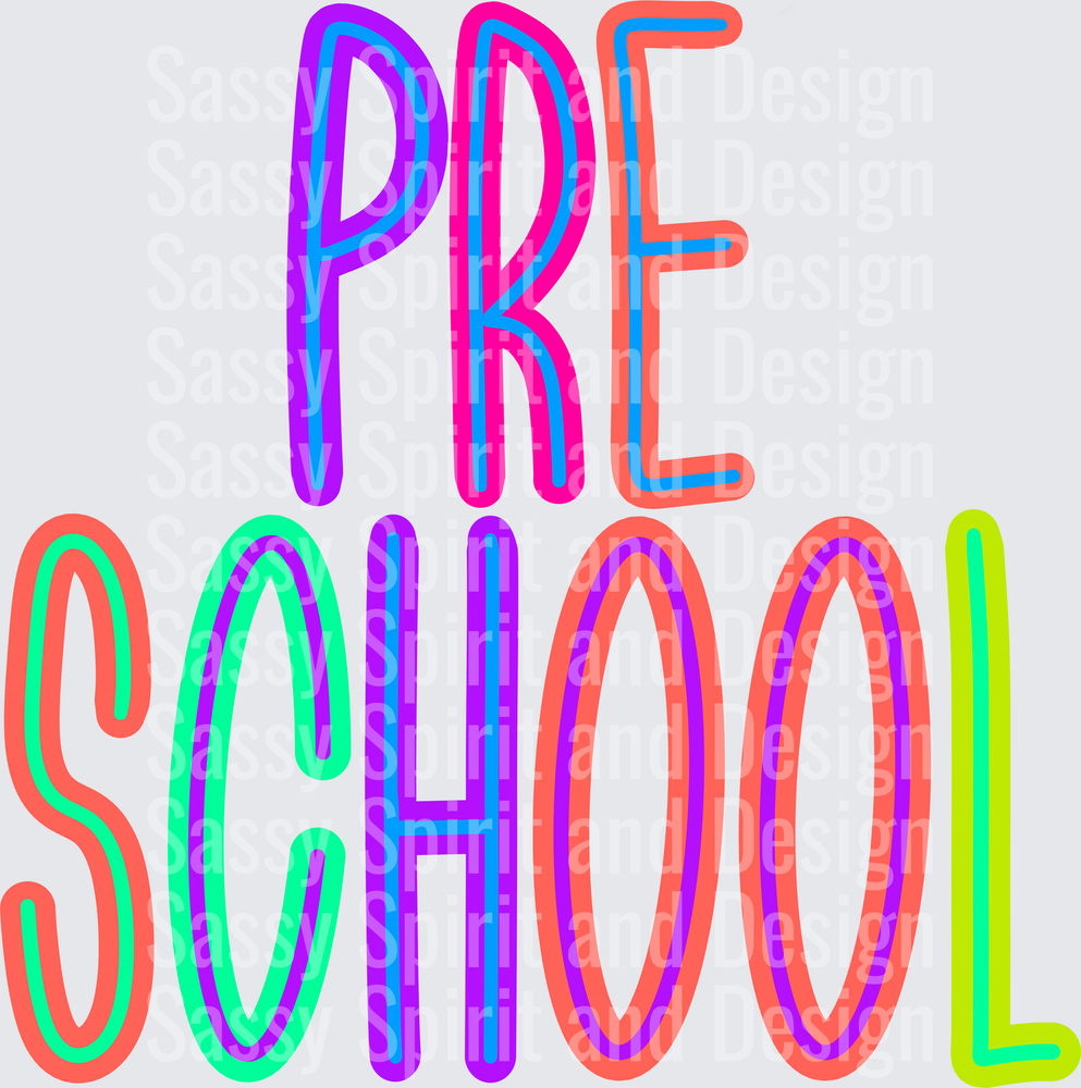 Back to School Brights PRESCHOOL
