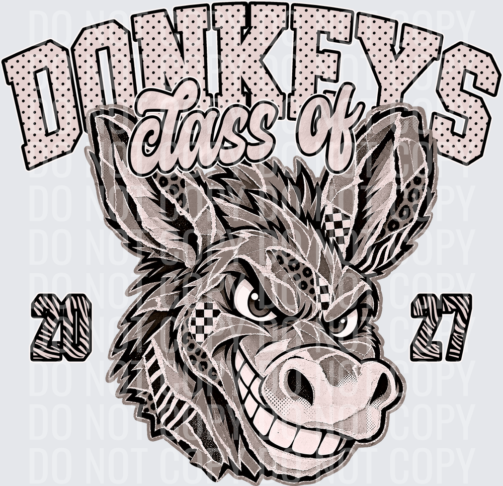 KayndiDesigns 10.26 Class of 2027 Neutral Donkeys