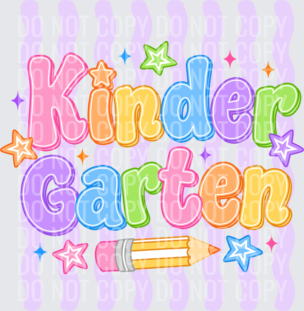Purple Wavy Kindergarten
