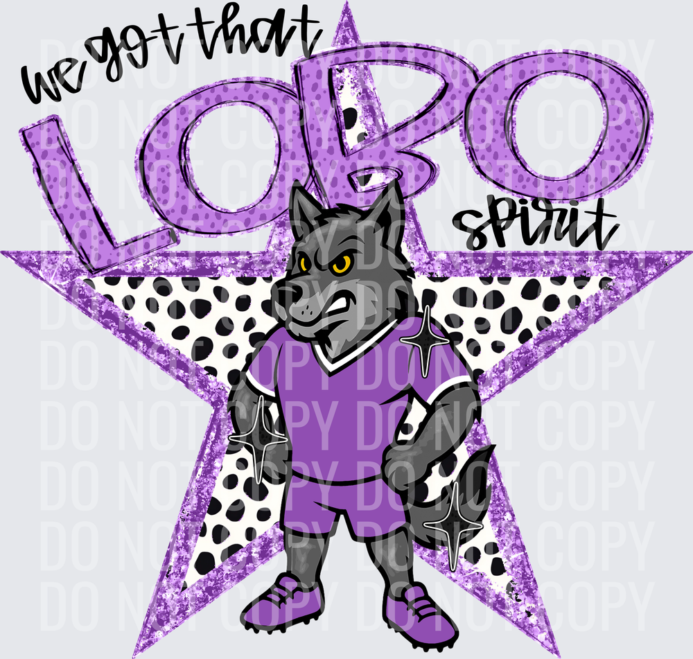 KayndiDesigns 09.26 We Got That Spirit Lobo Purple