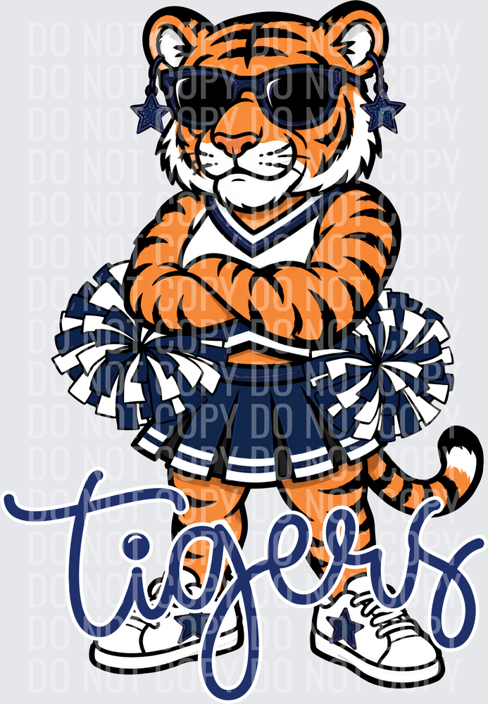 Tigers Cheer Navy