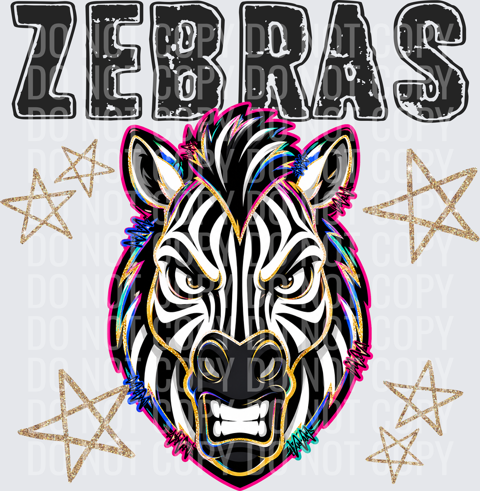 KayndiDesigns 08.26 Grunge Varsity Zebras
