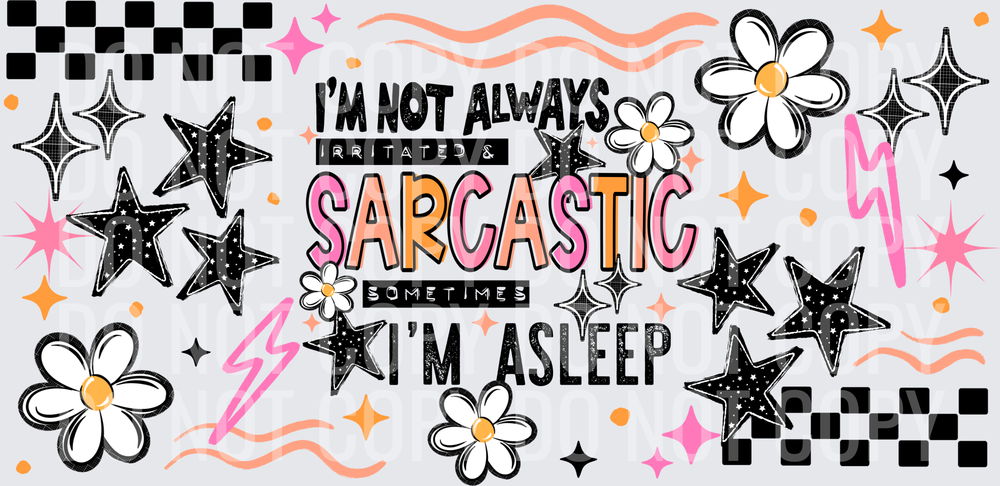 Sarcastic 16oz wrap