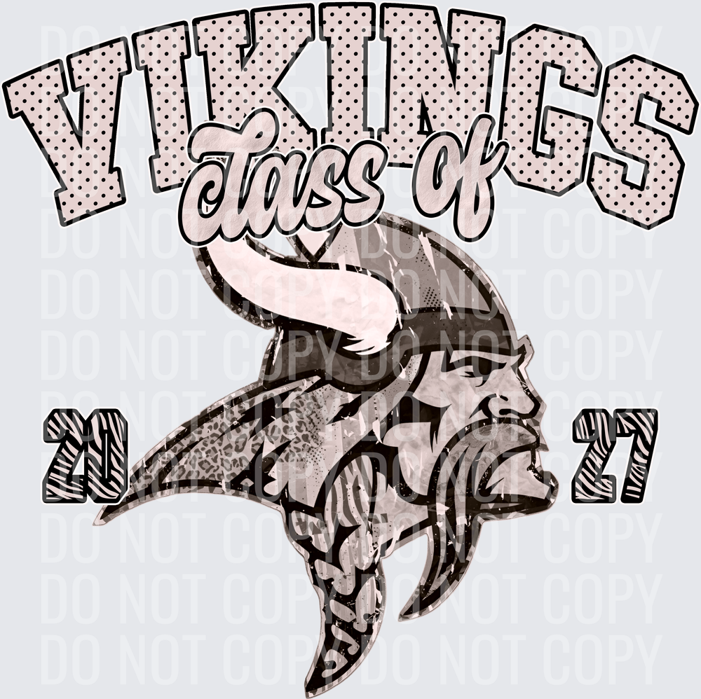 KayndiDesigns 10.26 Class of 2027 Neutral Vikings