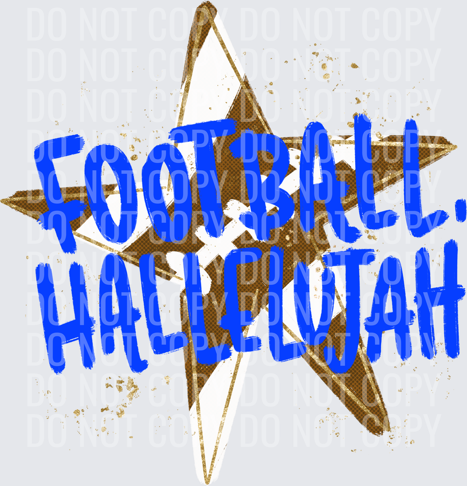 football hallelujah blue