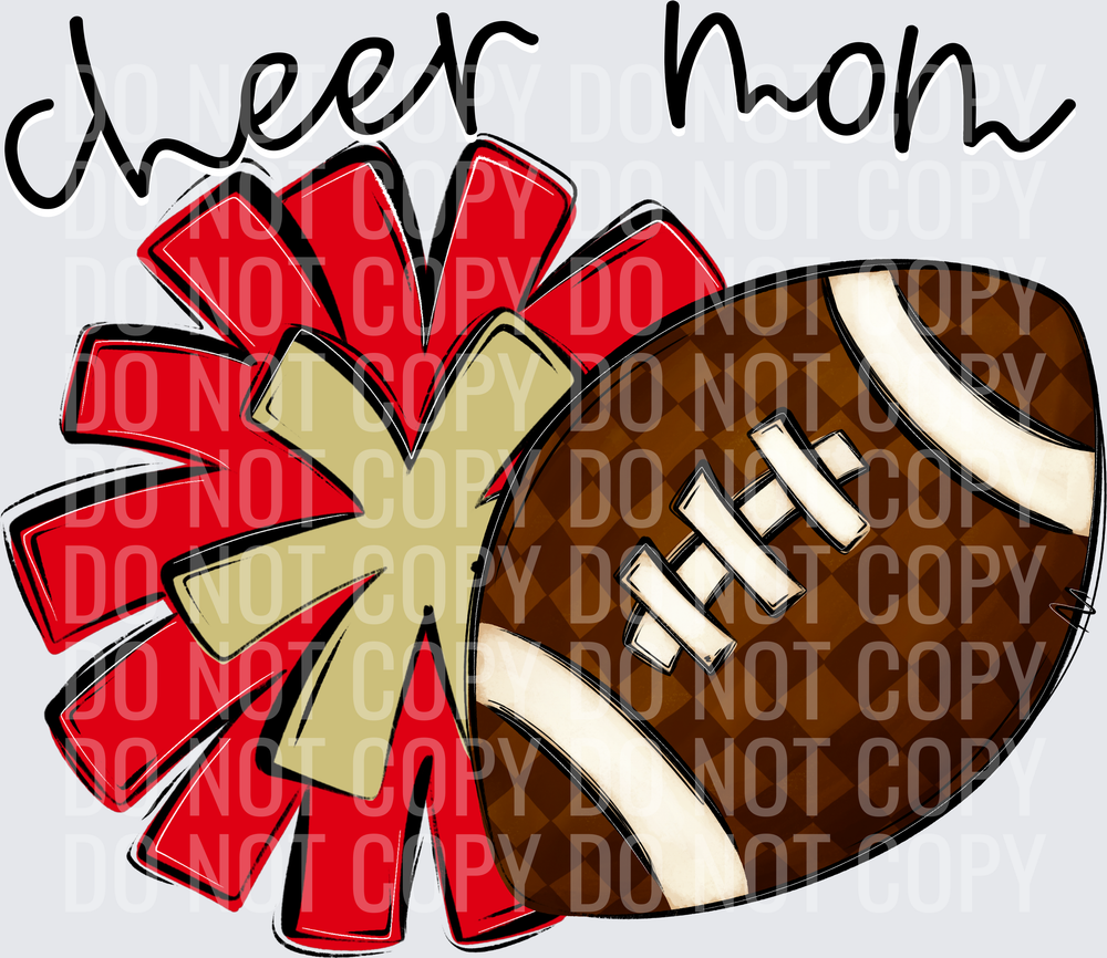 Cheer Mom - CC0926-0022 - Red-Lt Gold