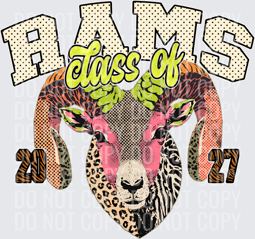 KayndiDesigns 10.26 Class of 2027 Bright Rams