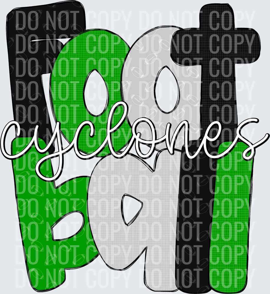 CyclonesFootballBlackGreenSilver