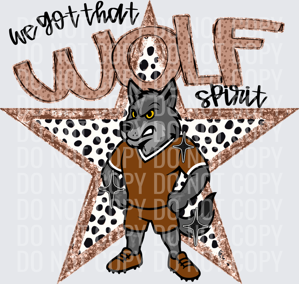 KayndiDesigns 09.26 We Got That Spirit Wolf Brown