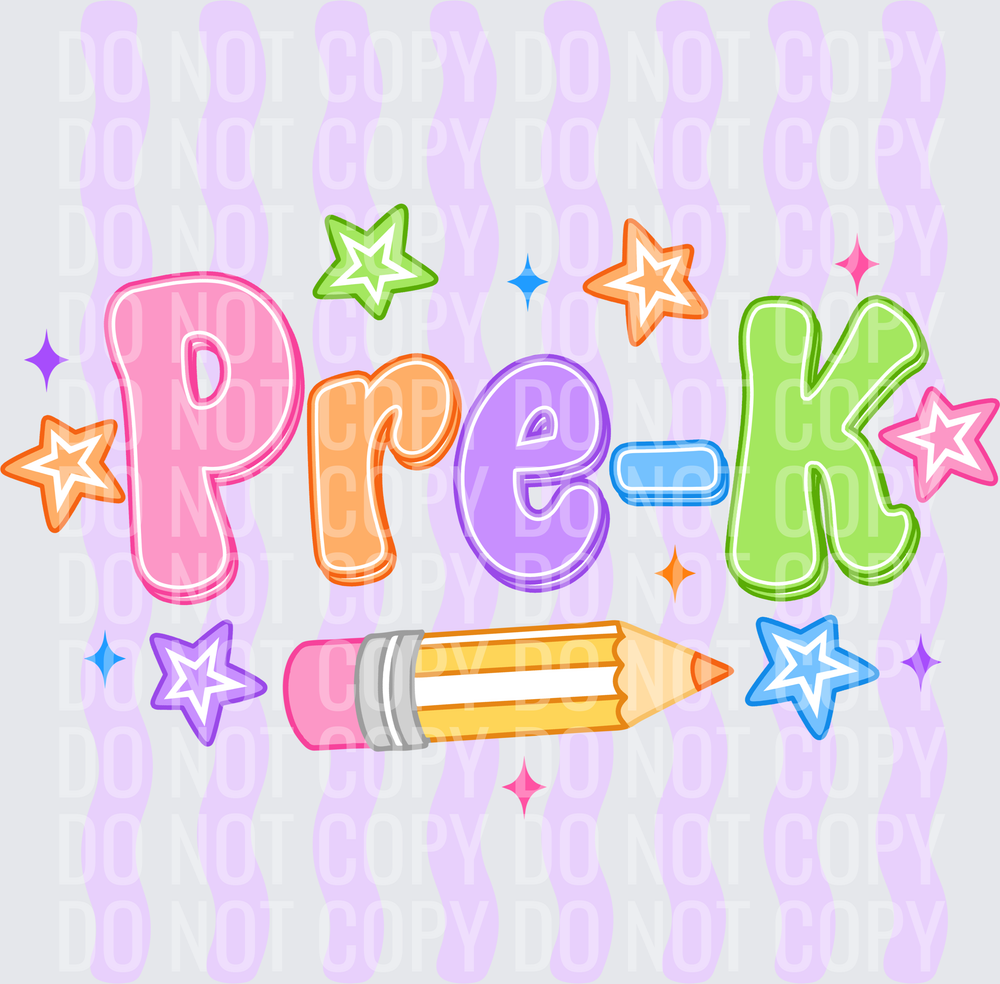 Purple Wavy Pre K