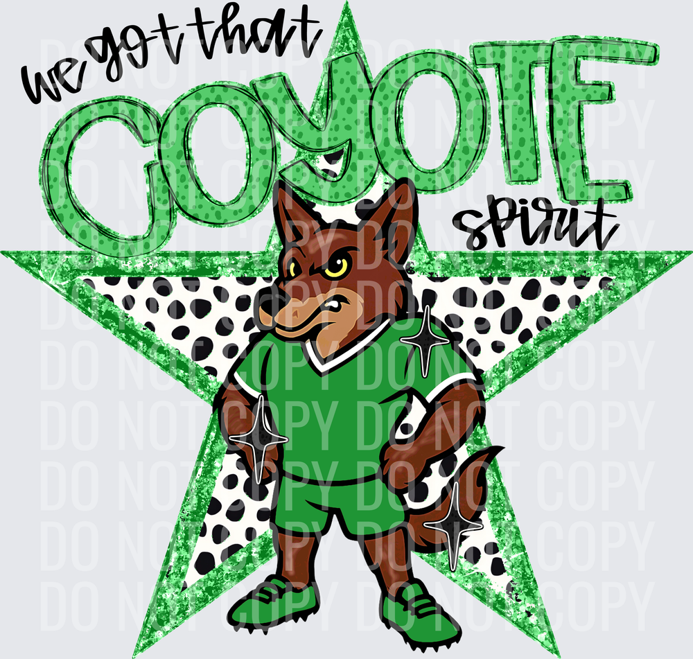 KayndiDesigns 09.26 We Got That Spirit Coyote Green