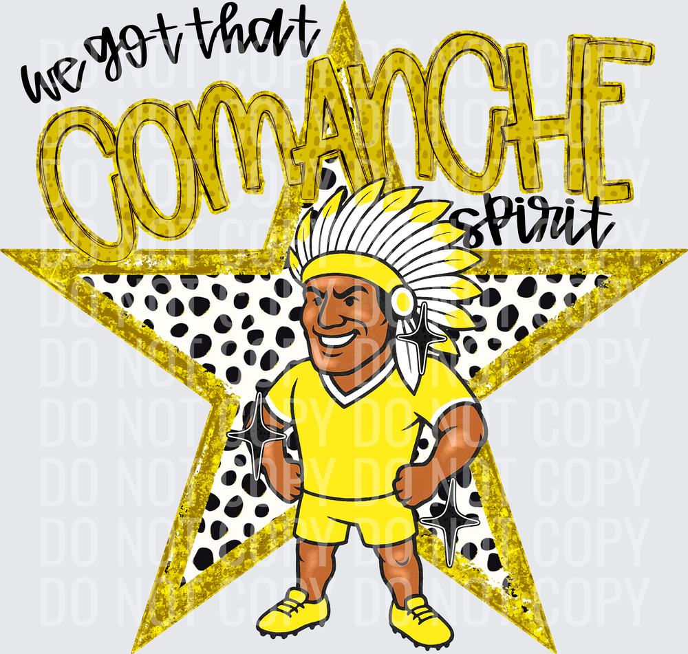 KayndiDesigns 09.26 We Got That Spirit Comanche Yellow