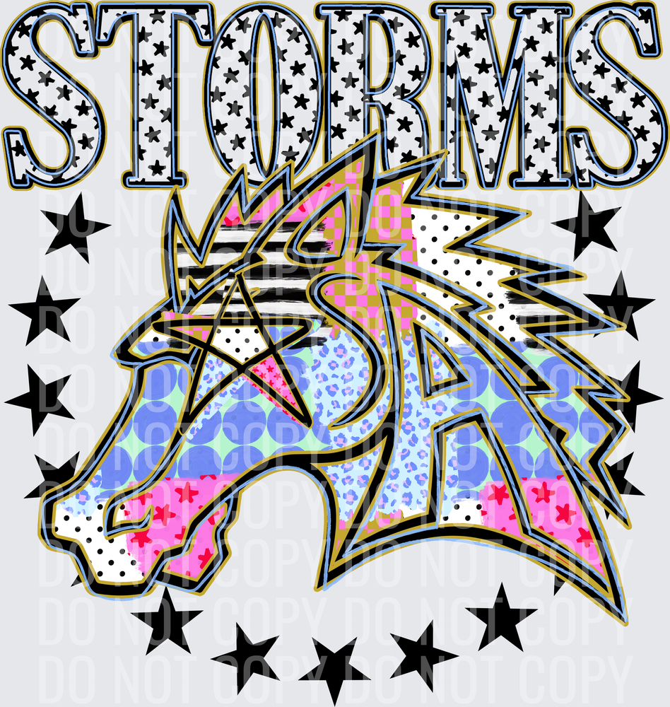 KayndiDesigns 09.26 Patchwork Varisty Stars Storms