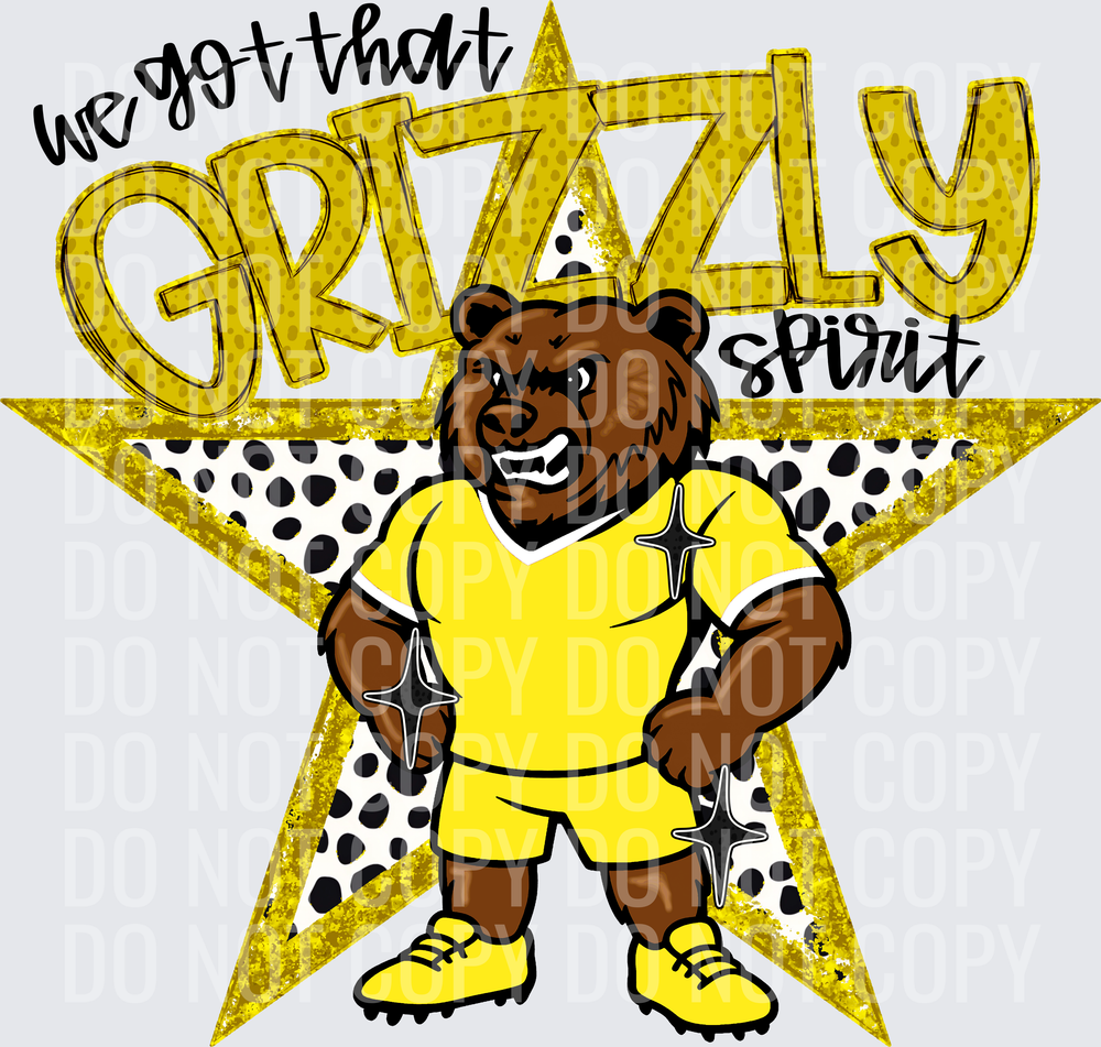 KayndiDesigns 09.26 We Got That Spirit Grizzly Yellow