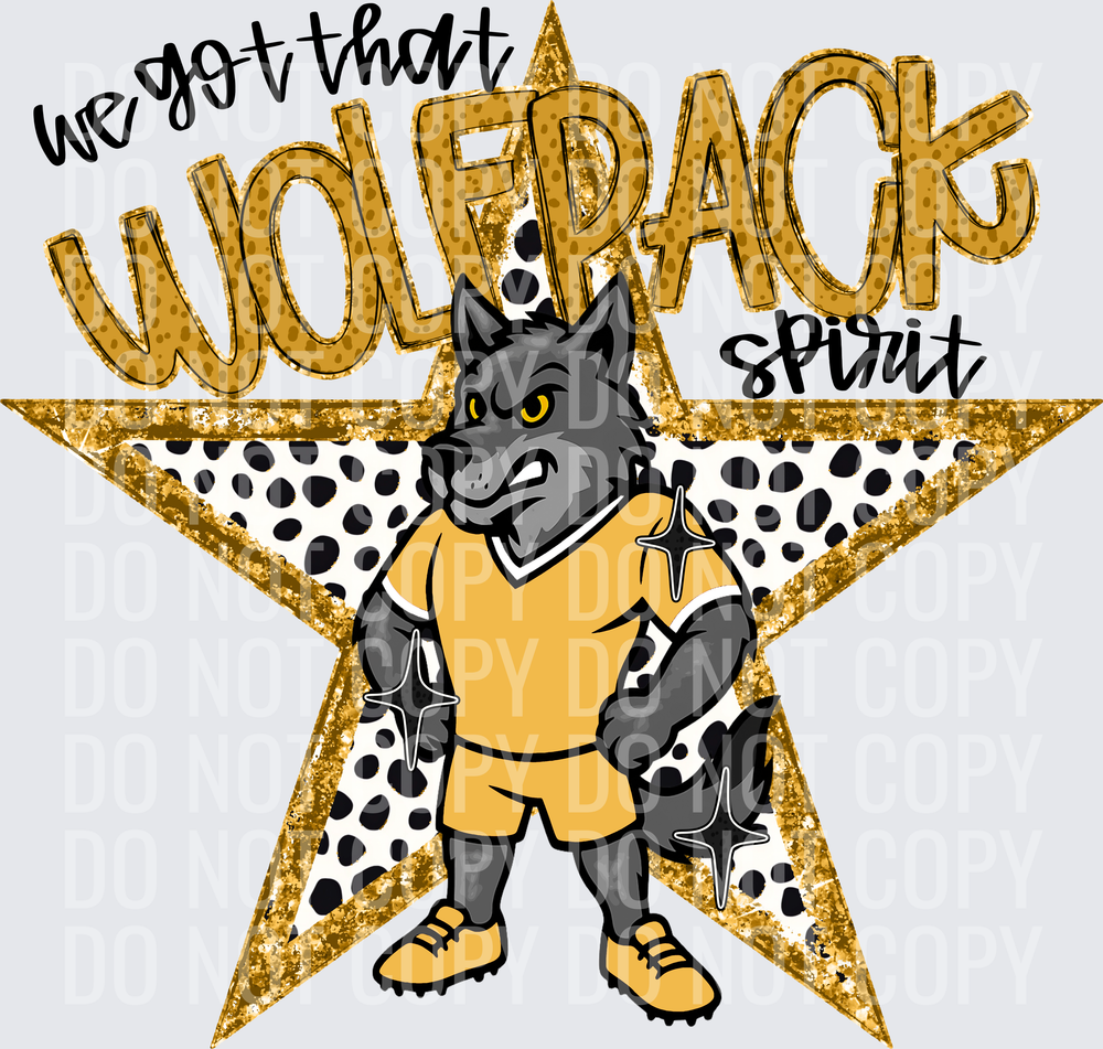 KayndiDesigns 09.26 We Got That Spirit Wolfpack Gold