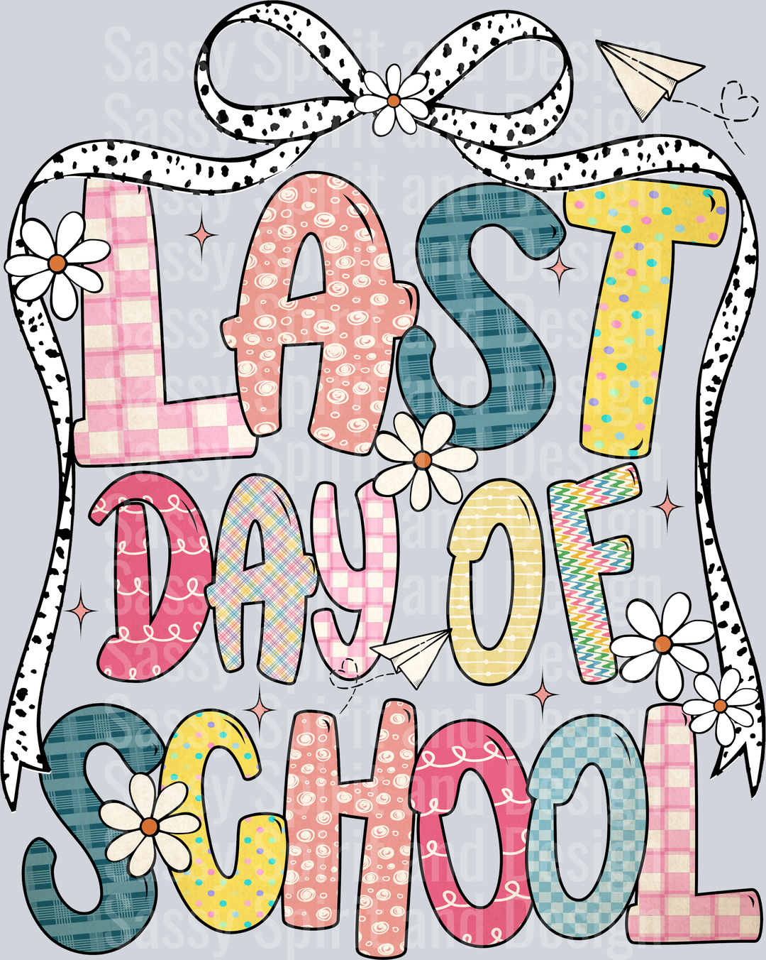 Happy Last Day Of School Bowl Polka Dots