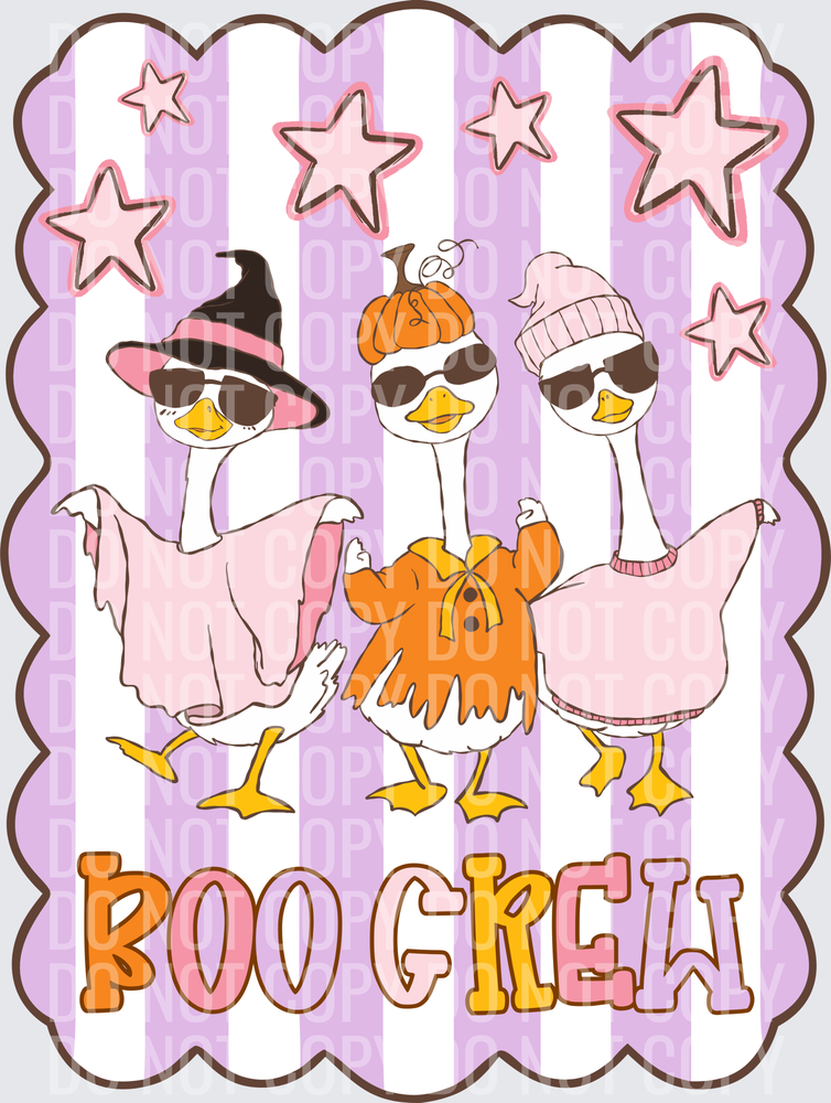 boo crew stripes