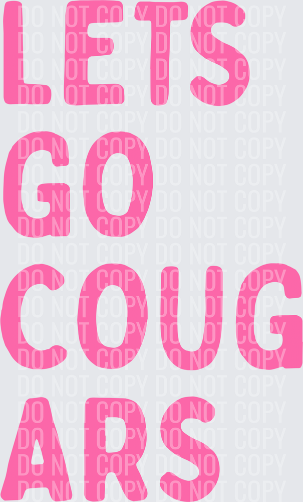 Lets go cougars