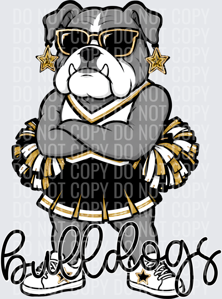 Bulldogs Cheer Black Gold