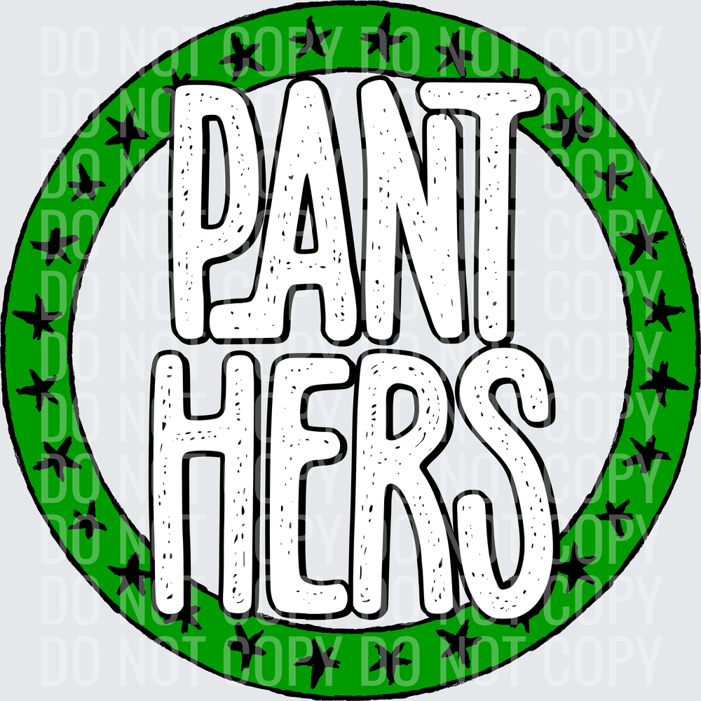PanthersStarCircleGreenBlack