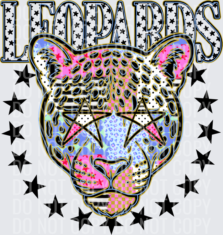 KayndiDesigns 09.26 Patchwork Varisty Stars Leopards