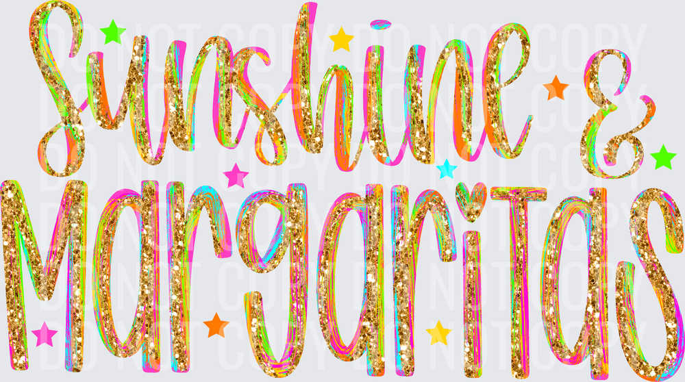 SUNSHINE AND MARGARITAS GLITTER