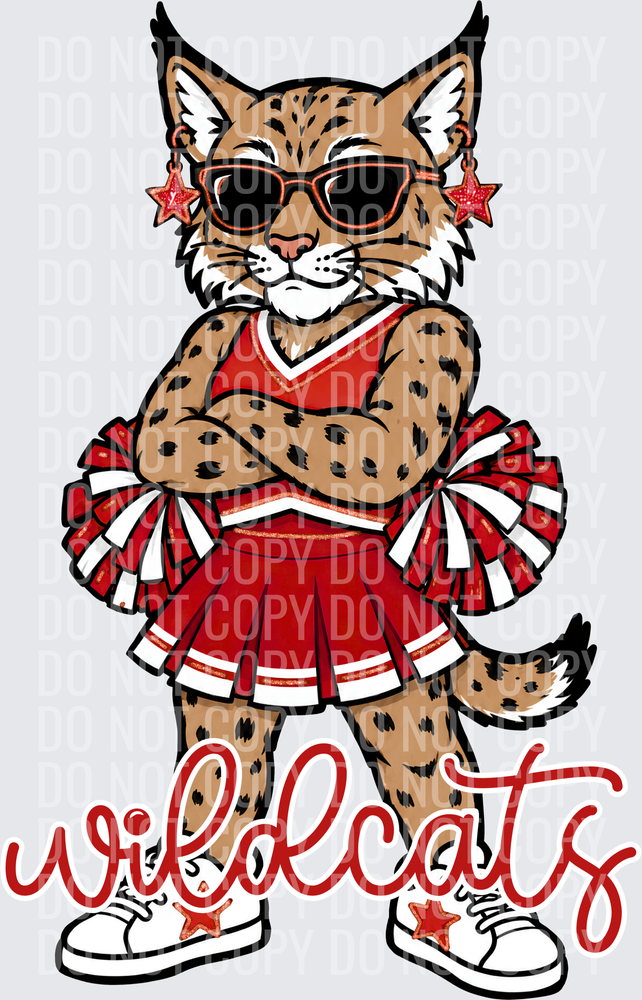 Wildcats Cheer Red White